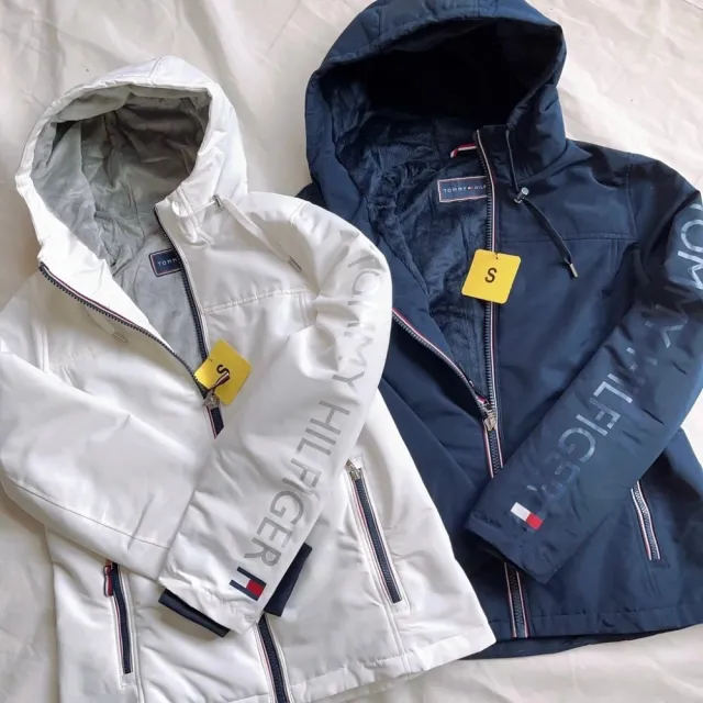 【Tommy Hilfiger】雙11 女生外套 衝鋒外套 風衣外套 防風 防潑水 內裡厚絨毛(TOMMY女款風衣外套 多色可挑)