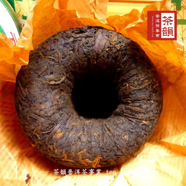 【茶韻】普洱茶2003年下關茶廠銷法熟沱茶100g/沱 X2 收藏組 茶葉禮盒(熟茶/附原廠收藏盒x2)(中秋禮盒)