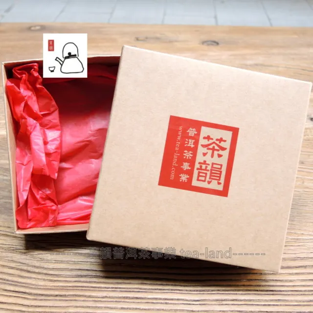 【茶韻】普洱茶2003年花園茶廠金冠甲級熟沱100g/沱 X3品藏組  茶葉禮盒(熟茶/附收藏盒x3)(中秋禮盒)