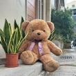 【歐比邁】大熊熊玩偶 台灣填充棉花(30吋長毛柔柔熊 1030019)