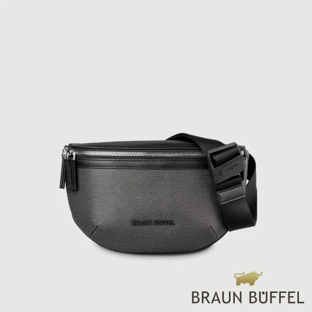 BRAUN BUFFEL 德國小金牛 台灣總代理 尼姆斯 腰胸包-黑色(BF549-06-BK)