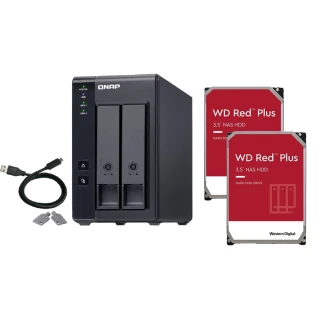 QNAP 威聯通 搭WD 8TB x2 ★ TR-002 2BAY RAID磁碟陣列外接盒