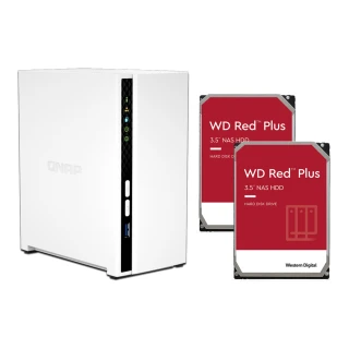 QNAP 威聯通 搭WD 8TB x2 ★ TS-233 2Bay NAS 網路儲存伺服器