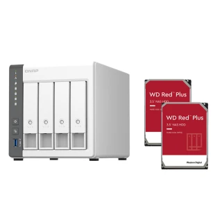 QNAP 威聯通 搭WD 8TB x2 ★ TS-433-4G 4Bay NAS 網路儲存伺服器