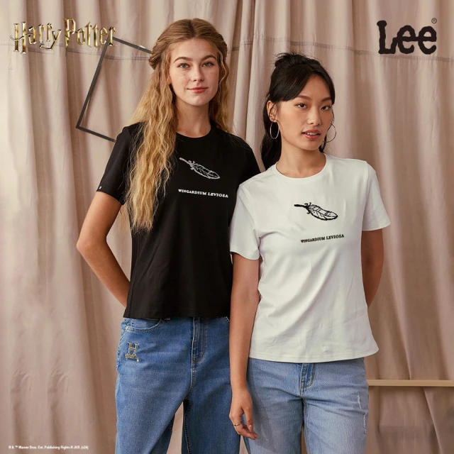 Lee 官方旗艦 女裝 短袖T恤｜飛行咒｜標準版型 共2色｜哈利波特(LB402086K11 / LB402086K14)