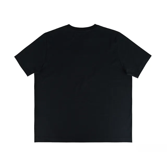【Maison Kitsune】Maison Kitsune 正面燙印草寫LOGO設計圓領短袖棉質T恤(男款/黑x白)