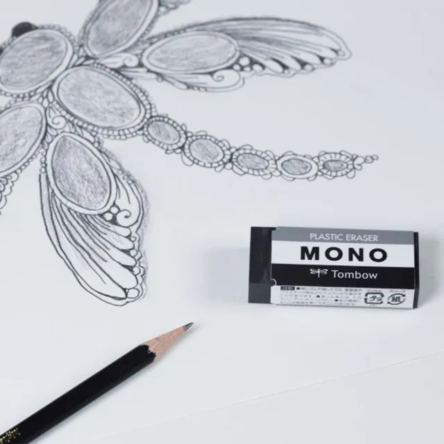 【TOMBOW】蜻蜓 PE-01AB 極黑橡皮擦(辦公 學生 開學 文具)