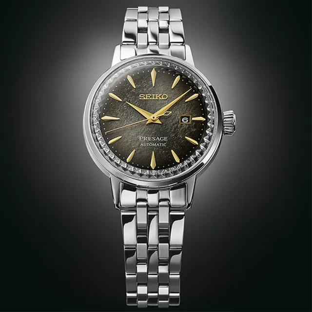 【SEIKO 精工】PRESAGE 限量調酒師 東京之夜機械錶-30.3mm 送禮 禮物(2R05-00C0D/SRE015J1)