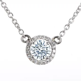 【DOLLY】0.30克拉 天然鑽石F/VS2完美車工18K金鎖骨鍊-046(母親節 情人節 交換禮物首選)