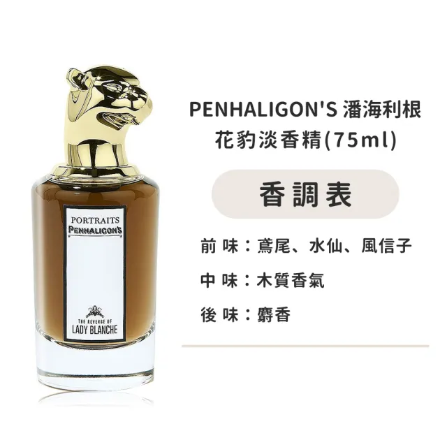 【PENHALIGON’S 潘海利根】獸首淡香精75ml-龍首/山羊/狐狸/花豹/犀牛/獵犬/公鹿/盤羊-多款可選-國際航空版