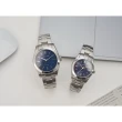 【Relax Time】立體格紋女錶 藍 34mm｜情人對錶｜(RT-105S-3L)