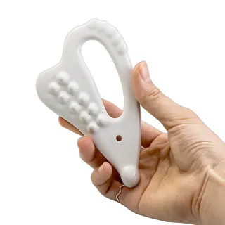 【臉部美容】韓版心型陶瓷全身經絡按摩刮痧板(放鬆疲勞 撥筋 刮痧器 點穴 穴道按摩 肩頸 筋絡梳)