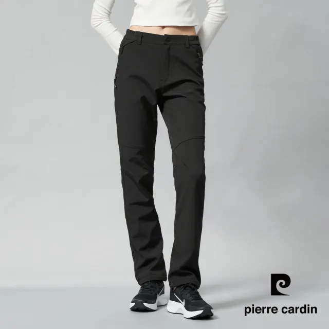 【pierre cardin 皮爾卡登】獨家 男女款 機能防風防寒防潑水保暖抓絨登山衝鋒休閒長褲(男女款任選)