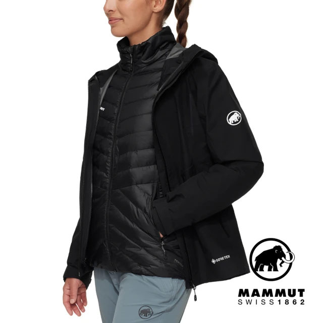 Mammut 長毛象 Convey 3 in 1 HS Hooded Jacket W GTX兩件式防水保暖外套 女款 黑色 #1010-29061