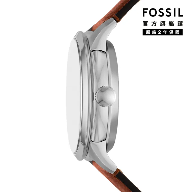 【FOSSIL】Townsman系列 摩登都會機械手錶 真皮錶帶 44MM (多色可選)
