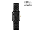 【FOSSIL 官方旗艦館】Raquel 復古女伶羅馬數字指針手錶 黑色不鏽鋼鍊帶 23MM ES5385