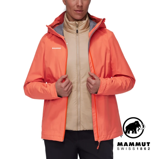 Mammut 長毛象 Alto Light 3in1 HS Hooded Jkt 兩件式防水保暖外套 女款 蜜桃粉/薩凡納褐 #1010-30880