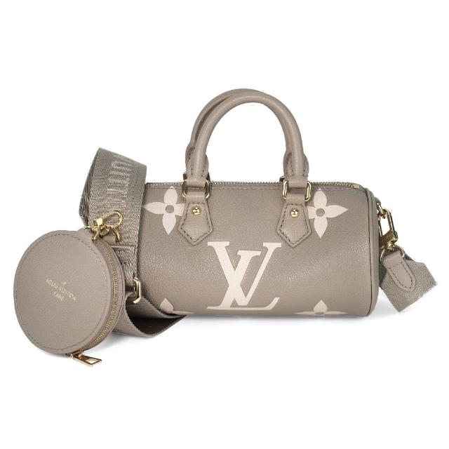 LV LOUIS VUITTON路易威登 M46031 Papillon BB 系列經典 Empreinte 皮革手提/斜背圓筒包