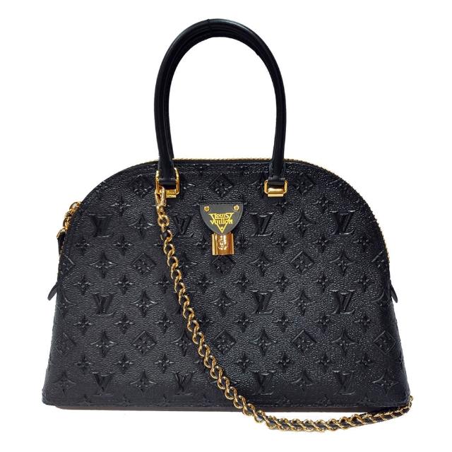 LV LOUIS VUITTON路易威登 M44962 經典 MOON ALMA 牛皮壓紋單肩/手提包