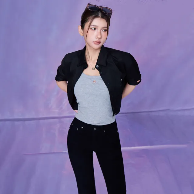 【MAJOR MADE】逆天美型長腿牛仔喇叭褲(女裝長褲/休閒褲/牛仔褲)