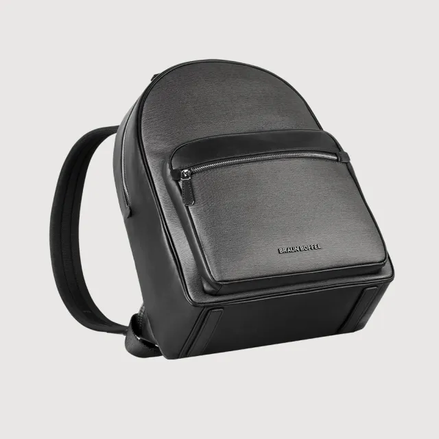 【BRAUN BUFFEL 德國小金牛】尼姆斯 後背包-黑色(BF549-73-BK) 男包送禮推薦