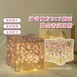【漫花海】神奇魔方DIY鏡面鬱金香氛圍燈(鏡子 小夜燈 氣氛 手做 裝飾 生日禮物 擺飾 永生花 鏡面燈 居家)