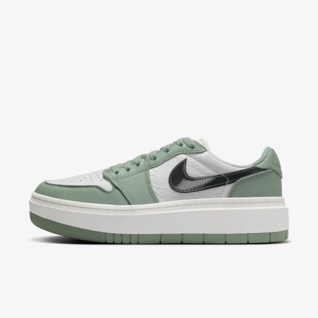 NIKE 耐吉 Wmns Air Jordan 1 Elevate Low 女 休閒鞋 厚底 綠白黑(DH7004-300)