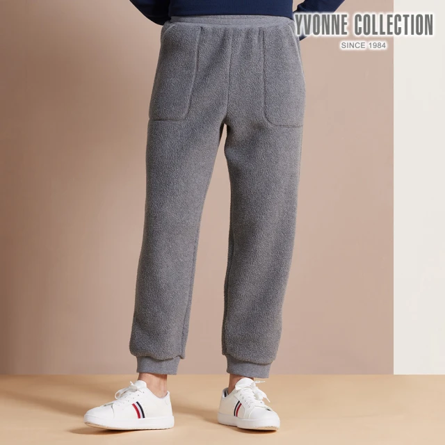 YVONNE 以旺傢飾 搖粒絨束口長褲-岩石灰 推薦 YVONNE 以旺傢飾 搖粒絨束口長褲-岩石灰