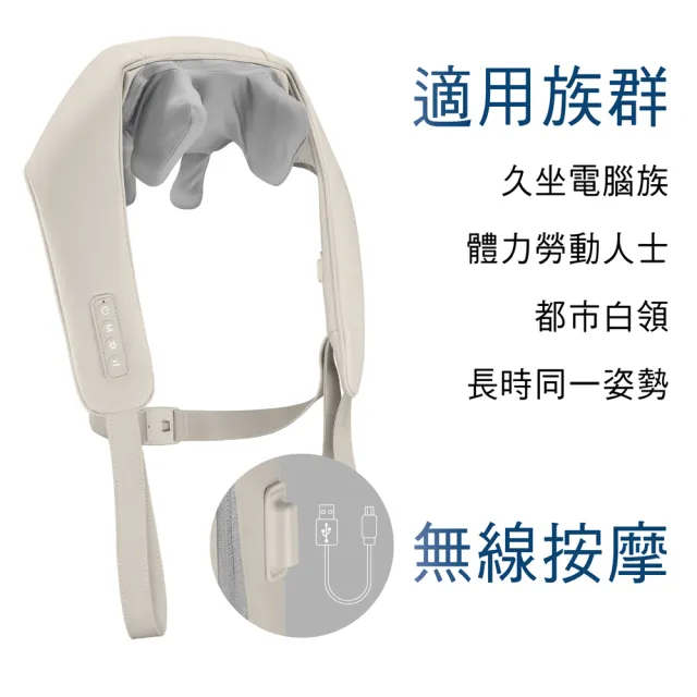 【JOHNSON 喬山】JOHNSON TAKmE帶著走 頸FUN鬆．揉按式頸肩按摩器︱D280
