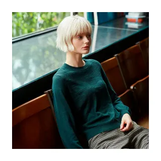 【Diffa】波浪織紋設計毛衣-女