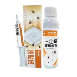 【快點絕】0.50%凝膠餌劑30g+一定蠅蒼蠅餌劑568.4ml(消除蟑螂蒼蠅/一點絕姊妹品/德國巴斯夫正品)