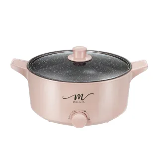 【MOLIJIA 魔力家】5L-M21 多功能美食料理不沾快煮電火鍋(BY011021)