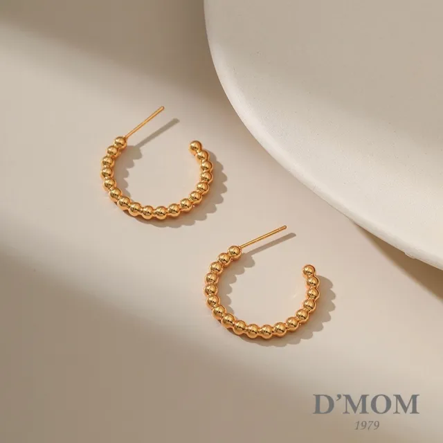 【DMOM】氣質C形復古耳環