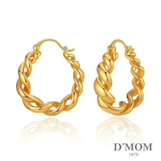 【DMOM】金屬感麻花耳環