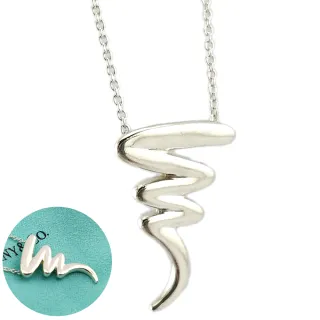 【Tiffany&Co. 蒂芙尼】925純銀-畢卡索符號墜飾項鍊(展示品)