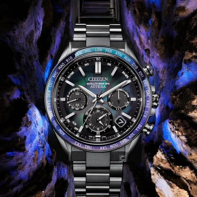 CITIZEN 星辰 Attesa 宇宙幻彩 100週年限量版 GPS衛星對時 男錶(CC4057-60E)