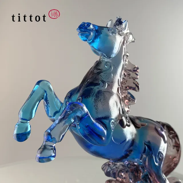 【tittot 琉園】逐夢(馬/琉園十二生肖飲水思源系列/琉璃/禮物/玻璃/水晶/藝術品/擺飾/禮贈/企業/)