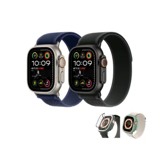 犀牛盾錶殼保貼組【Apple】Apple Watch Ultra 2 2024 GPS+行動網路 49mm(鈦金屬錶殼搭配越野錶環)