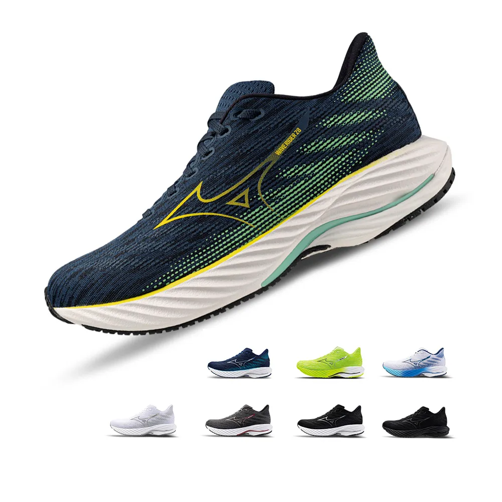 【MIZUNO 美津濃】美好運動 男慢跑鞋 WAVE RIDER 28  24AW(J1GC240304/J1GC240403 /J1GC240401)