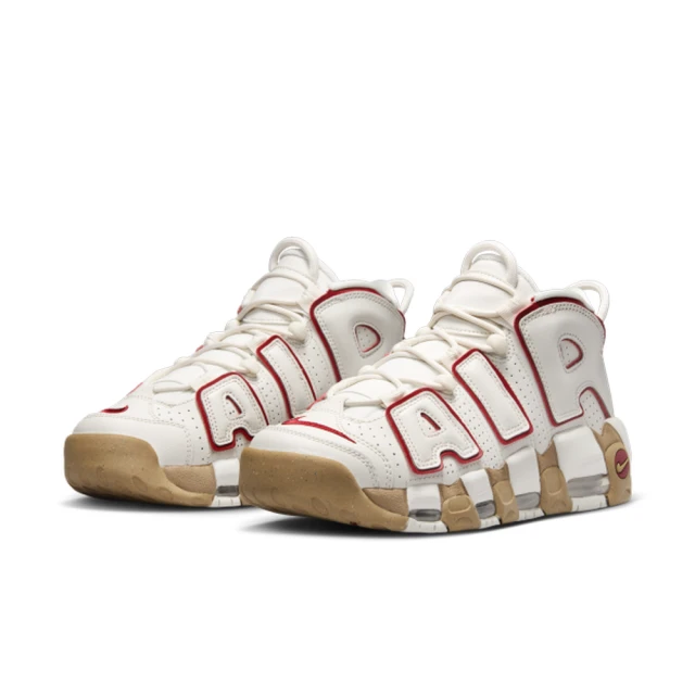 NIKE 耐吉 運動鞋 休閒鞋 復古籃球鞋 大AIR 女鞋 W AIR MORE UPTEMPO 白 紅 氣墊 緩震(DV1137002)