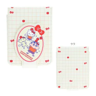 【小禮堂】雙11 Sanrio 三麗鷗 x 蠟筆小新 皮質硬殼化妝包 - 聯名款(平輸品)