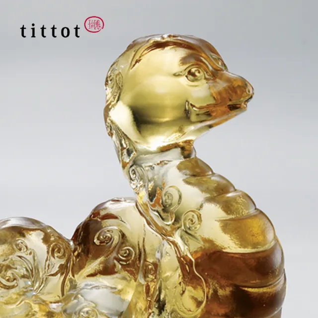 【tittot 琉園】振奮起舞-擺飾(蛇/琉園十二肖飲水思源系列/迎賓/禮品/典藏/水晶/琉璃/祝福)