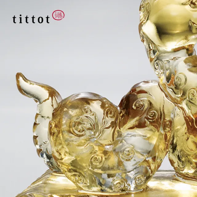 【tittot 琉園】振奮起舞-擺飾(蛇/琉園十二肖飲水思源系列/迎賓/禮品/典藏/水晶/琉璃/祝福)