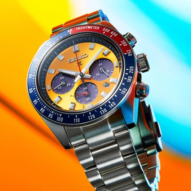 【SEIKO 精工】ROSPEX SPEEDTIMER 經典配色 熊貓款 太陽能三眼計時腕錶(SSC947P1/V192-0AH0Y)
