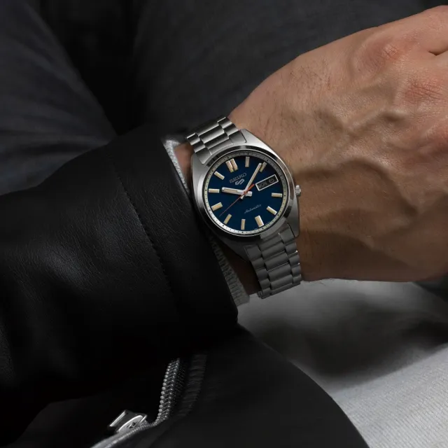 【SEIKO 精工】SNXS系列 復古中性機械腕錶-37.4mm/藍色(SRPK87K1/4R36-15M0B)