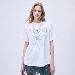 【MARDI MERCREDI】印花短TEE 白色 經典小雛菊 灰綠花 TSHIRT FLOWERMARDI