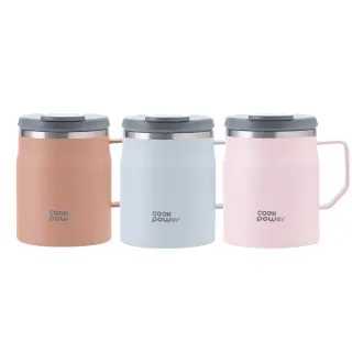 【CookPower 鍋寶】內陶瓷保溫保冰辦公杯400ml(3色選)