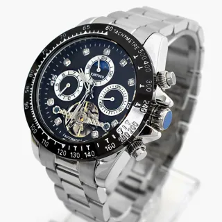 【men life】機械錶 三眼不鏽鋼男錶(手錶)