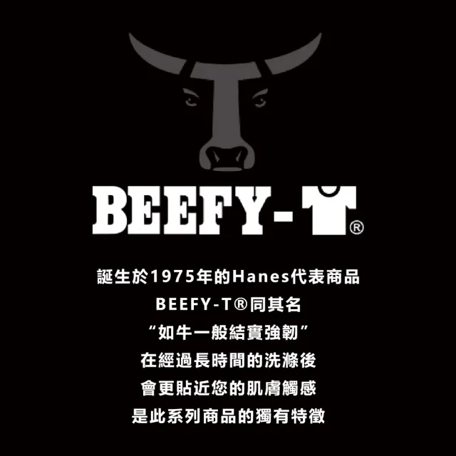 【Hanes】官方直營- BEEFY-T系列 短袖T恤內衣 經典設計款(橄欖綠色)