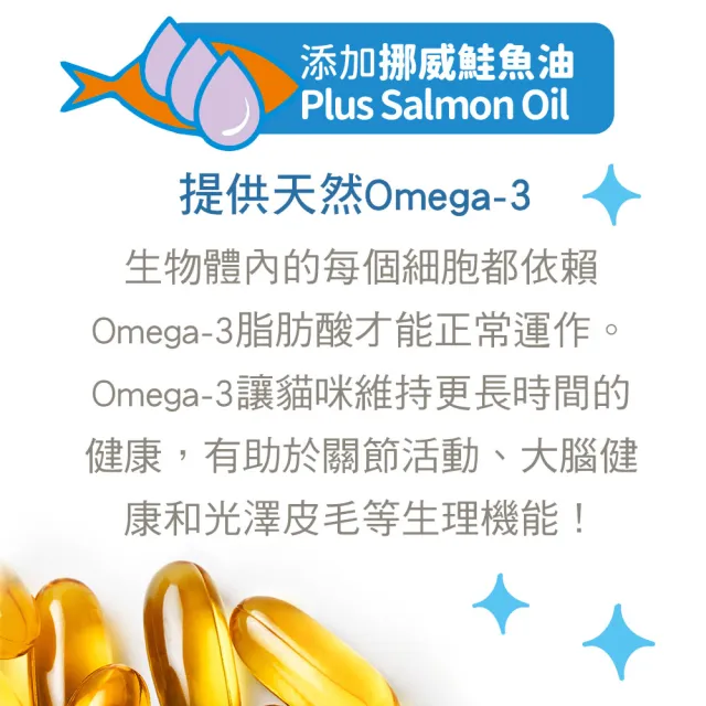 【IN-Plus】貓用 完整型機能魚油軟嚼錠 90顆 (挪威鮭魚油 蛋殼膜 CoQ10 酵母鋅 寵物魚油)